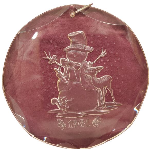 Vintage Christmas Treasures Snowman Ornament 1981 Collectors Ornament - Picture 2 of 11